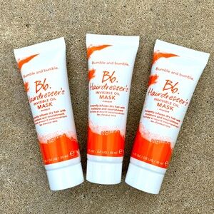 3x Bumble & Bumble Hairdresser's Invisible Oil Hair Mask 1oz/30ml Travel Size